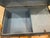 Antique 1920s Black Flat-Top Steamer Trunk With North Dakota Lithograph and Brass Hardware For Sale In San Francisco - Image 6 of 9