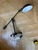 Restoration hardware (rh) black metal desk lamp with an industrial design inspired by vintage workshop lamps. features an...