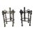Wrought Iron Wall Hanging Plant or Vase Holder. For Sale