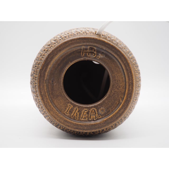 Vintage Swedish Rustic Ceramic Table Lamp from Ikea, 1960s For Sale - Image 11 of 15