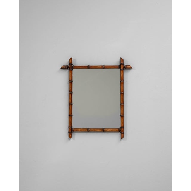 19th Century French Faux Bamboo Mirror For Sale - Image 16 of 18