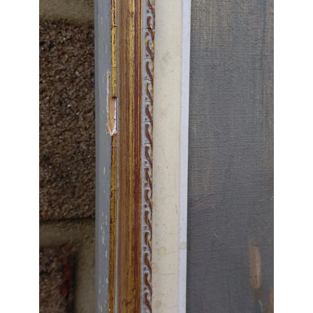 Framed Oil on Canvas Titled "Young Seated Girl Artist" For Sale - Image 12 of 16