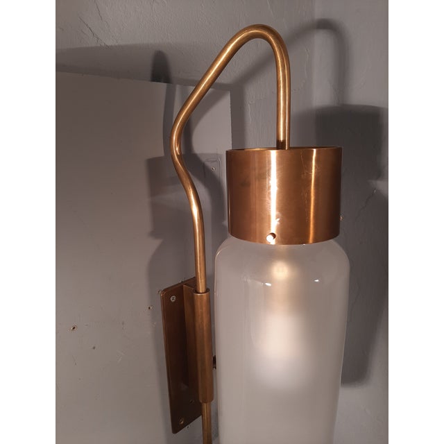 LP10 Bidone Wall Light in Brass by Luigi Caccia Dominioni for Azucena, 1990s, Set of 2 For Sale - Image 6 of 17