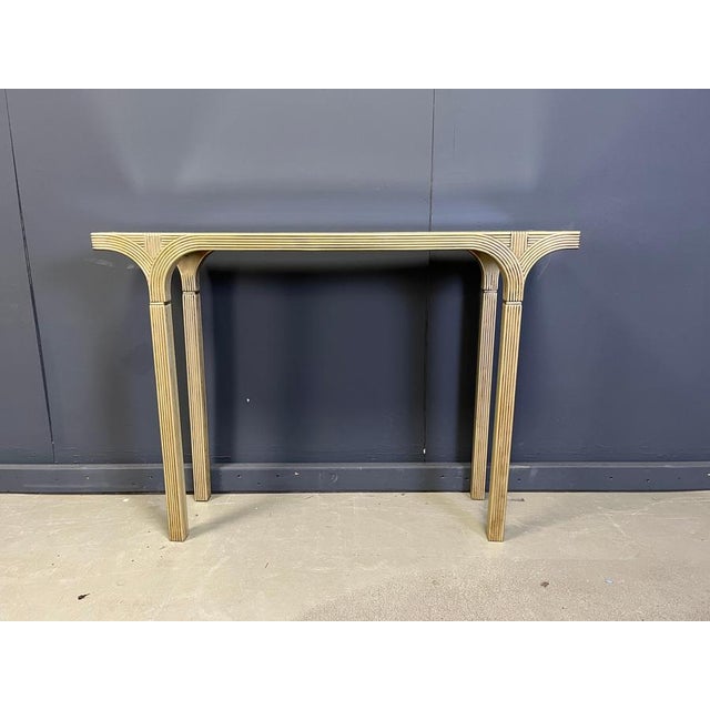 Traditional Mirrored and Gilt Wood Console from Deknudt, Belgium, 1970s For Sale - Image 3 of 11