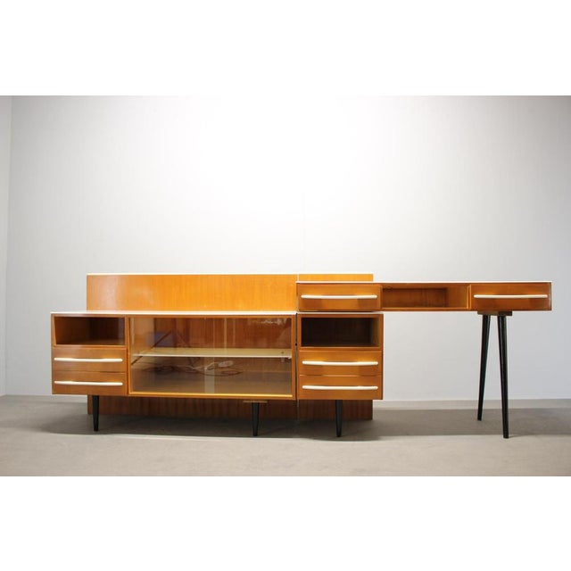 Mid-Century Modern multifunctional modular furniture set designed by Mojmír Požár and manufactured by UP Závody in...