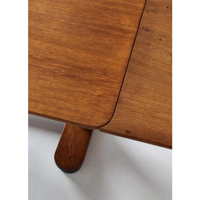 Art Deco Patinated Oak Table, 1930s For Sale - Image 14 of 18