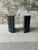 Elevate your bookshelf or desk with this striking pair of solid marble bookends, carved in a sleek fluted design. Crafted...
