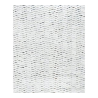 Galaxy Cowhide Silver Area Rug, 12' 0'' X 15' 0'' For Sale