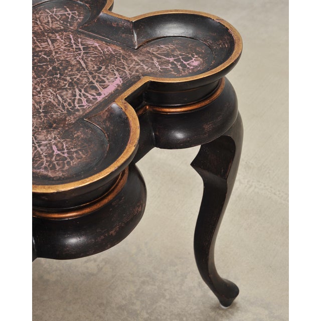 Rose Tarlow Style Chinoiserie Scalloped Lacquer Coffee Table For Sale - Image 15 of 18