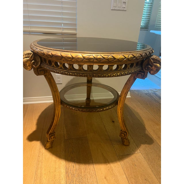 Mediterranean Table, Original Fari Gold Antique For Sale - Image 3 of 6