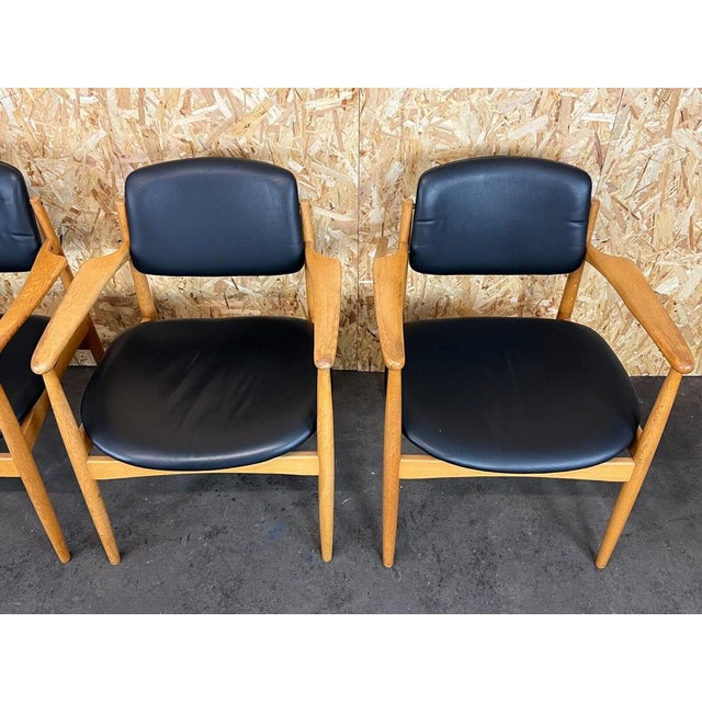 Danish Oak Dining Chairs, 1970s, Set of 4 For Sale - Image 17 of 18