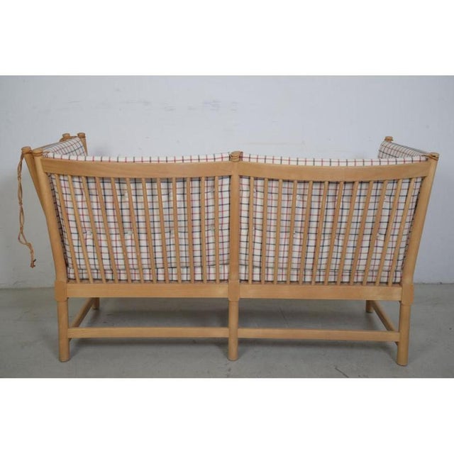 Spokeback Sofa in Cotil Fabric by Børge Mogensen, 1981 For Sale - Image 13 of 18