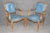 French French Louis XV Style Walnut and Leather Set of 10 Dining Chairs C. 1940s For Sale - Image 3 of 15