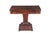 American Antique 19th Century American Empire Crotch Mahogany Game Card Console Table For Sale - Image 3 of 15