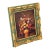 French Rococo Floral Still Life Wall Art With Hand-Gilded Gold Leaf Frame in Sage Green Finish For Sale