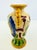Ceramic Antique Japanese Hand-Painted Dragon Crackle Glaze Vase For Sale - Image 7 of 11