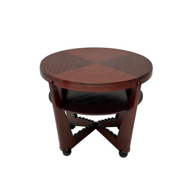 Art Deco Coffee Table in American Walnut by Max Coini, 1920s For Sale - Image 6 of 13