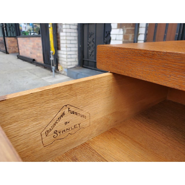 Wood Vintage Oak Server For Sale - Image 7 of 12
