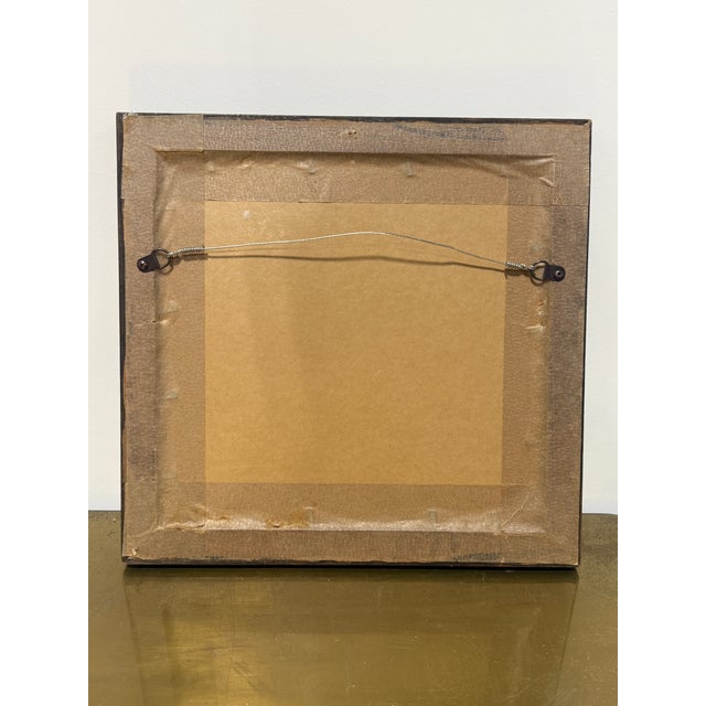 Gold 19th Century Continental Silk Embroidery of a Resting Parrot For Sale - Image 8 of 8