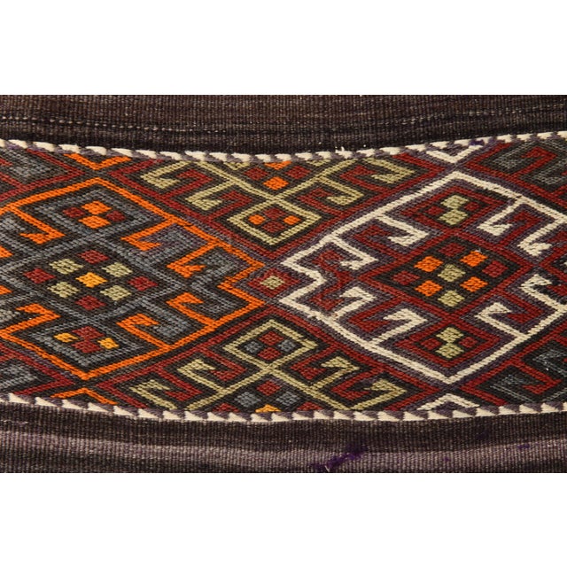 Textile Wool & Cotton Kilim Rug For Sale - Image 7 of 15