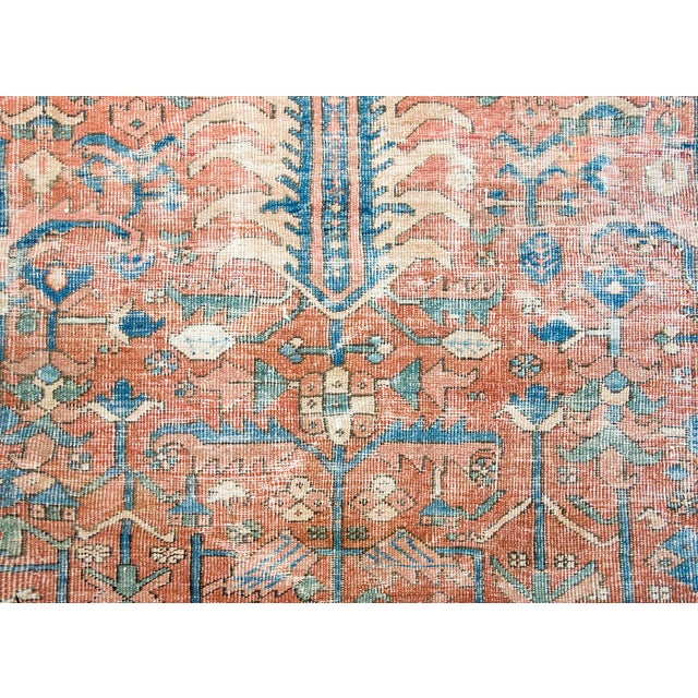 Early 20th Century Persian Heriz Rug For Sale - Image 11 of 15