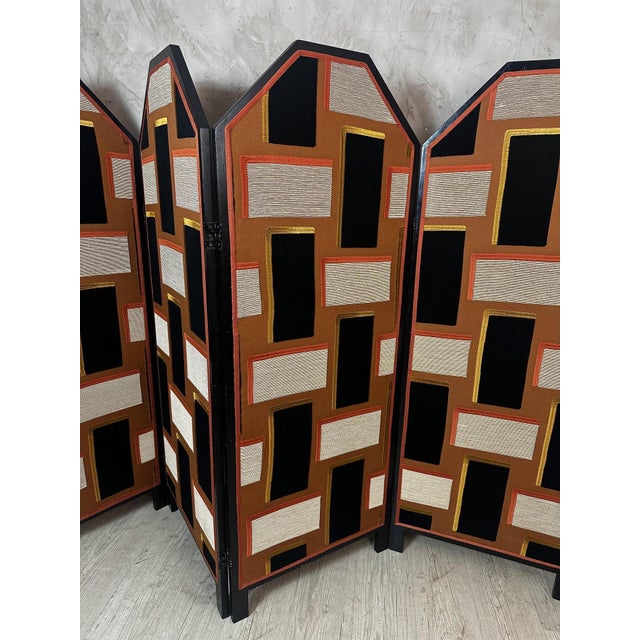 Vintage Reupholstered Screen, 1920s For Sale - Image 11 of 18