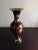 1980s Handpainted & Enameled Brass Vase For Sale - Image 4 of 7