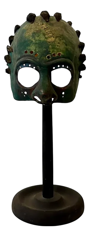 Theater Mask in Treated Leather by Wolfgang Utzt for Theater Play Ragtime, 1992