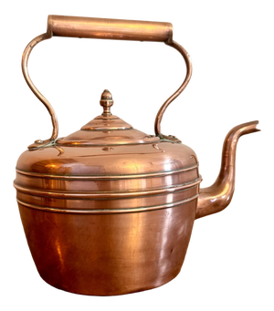 Antique Victorian Copper Kettle, 1880