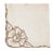 Ecru Vintage Linen Luncheon Napkins With Embroidered Flower Motif- Set of 8 For Sale - Image 8 of 9