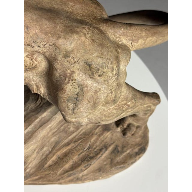 Ceramic Armand Fagotto, Lion, Terracotta For Sale - Image 7 of 18