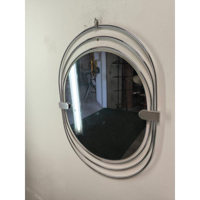 Vintage Chrome Mirror from Sciolari, 1970s For Sale - Image 12 of 12