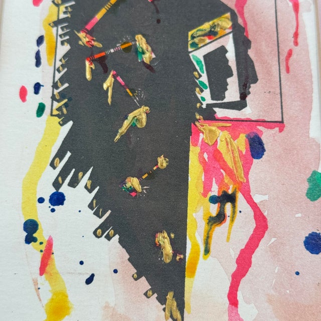 Original Signed Abstract Contemporary Watercolor Mixed Media Painting For Sale In Tampa - Image 6 of 11