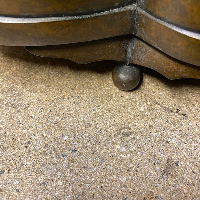 Early 20th Century Footed Bronze Asian Jardiniere For Sale - Image 10 of 17