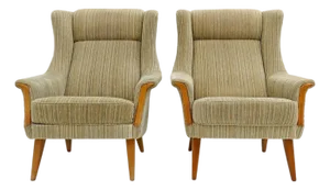 Danish Wingback Chairs, 1950