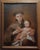 San Francis D'Assisi w/the Christ Child-17th century Italian Oil painting oil painting on canvas -circa 1680/1740s frame...