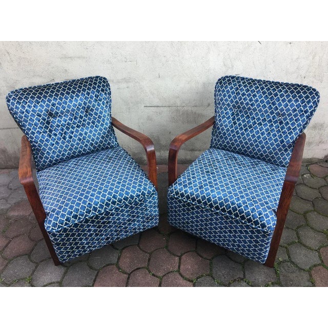 Vintage Armchairs, 1940s, Set of 2 For Sale - Image 16 of 18