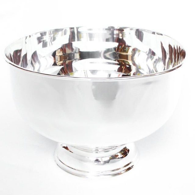 Champagne Bowl in Silver Plating For Sale - Image 6 of 6