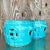 Vintage Boho Glazed Ceramic Low Stools - a Pair For Sale - Image 4 of 5