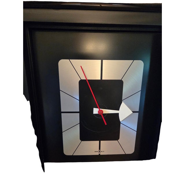 Howard Miller Vintage George Nelson for Howard Miller Grandfather Clock Mid Century Chrome For Sale - Image 4 of 17