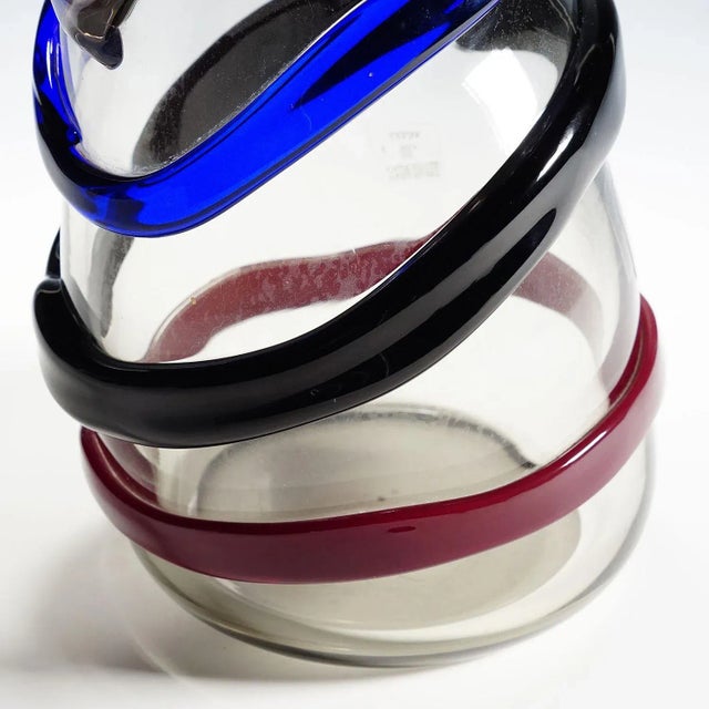 1960s Vintage Murano Sasso Glass Vase by Luciano Gaspari for Salviati & C. Ca. 1960 For Sale - Image 5 of 8