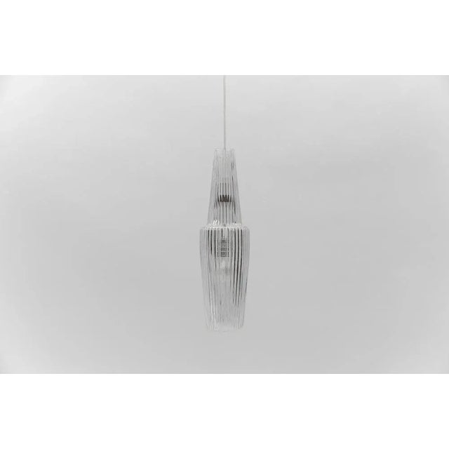 Venezia Pendant Lamp in Glass by Aloys Gangkofner for Peill & Putzler, 1950s For Sale - Image 13 of 13