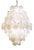 Italian Iridescent Murano Glass Disc Chandelier from Justfurnituress For Sale