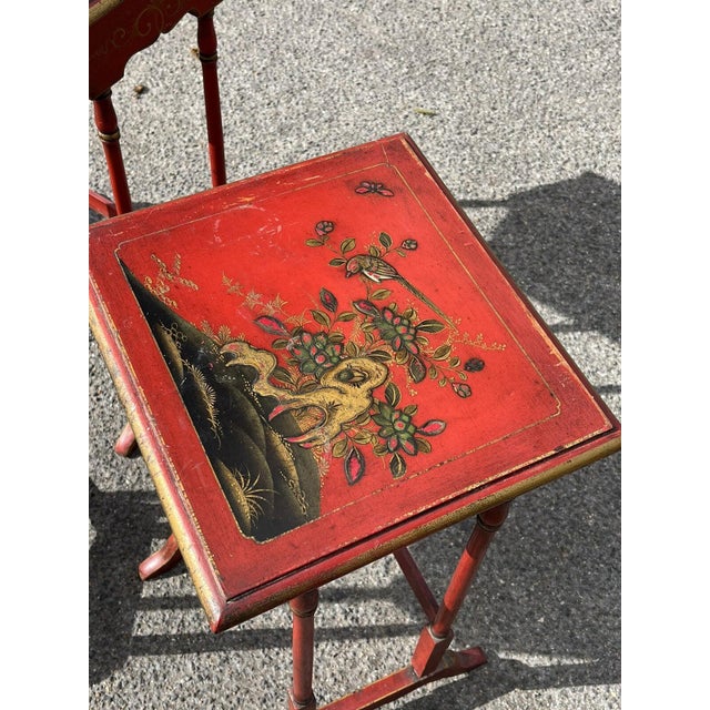 Edwardian Red Nesting Tables, Set of 3 For Sale - Image 13 of 18