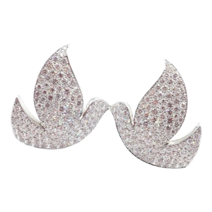 Cartier Colombe De La Paix Dove of Peace Diamond White Gold Earrings, A Pair