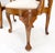 Pair of Carved Burl Wood New Oatmeal Linen Upholstery Armchairs Mint! For Sale - Image 12 of 16