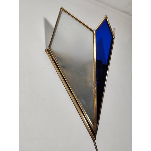 Vintage Spanish Glass Wall Sconce, 1950s For Sale - Image 6 of 13