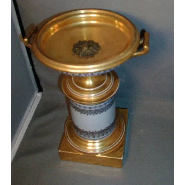 Early 19th Century French Empire Paris Porcelain Tazza For Sale In New York - Image 6 of 11