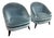 Richard Mishaan for Bolier & Co. Velvet Club Chairs, Pair For Sale