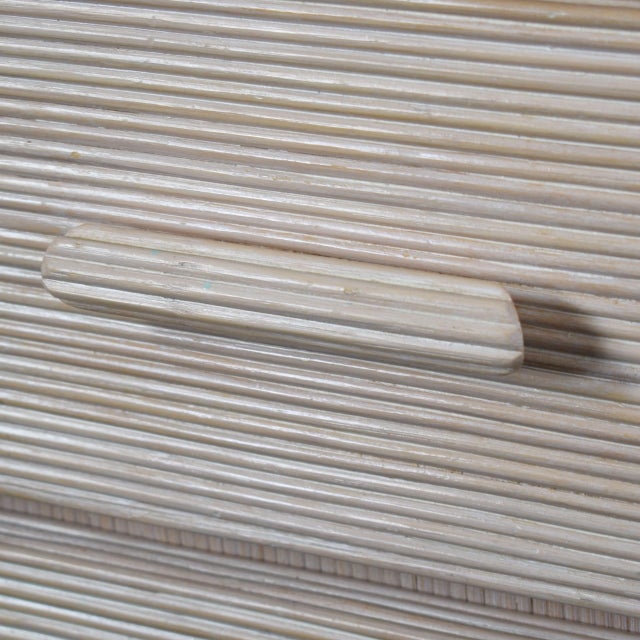 Blonde Pencil Reed Dresser For Sale In West Palm - Image 6 of 6